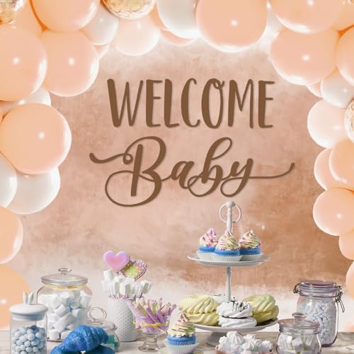 Baby Shower Welcome Sign Decal for Gender Reveal Balloon Arch Backdrop