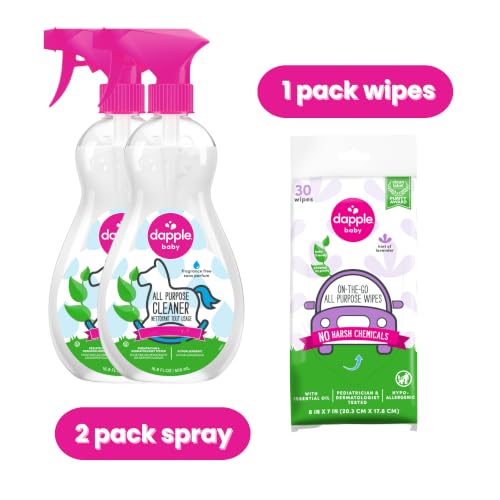 Dapple Baby All-Purpose Cleaning Spray & Wipes - 2 Pack