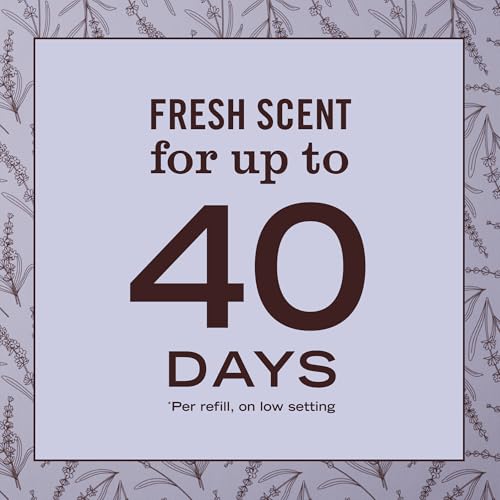 Mrs. Meyer's Clean Day Air Freshener Refills, Lavender, 4-Pack (0.67oz)
