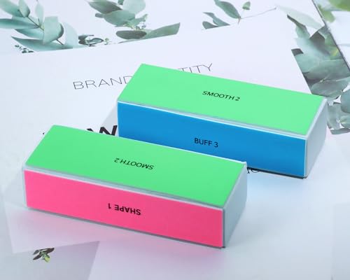 Penta Angel 4-Way Nail Buffer Blocks - 2 Pack Shine Smoother Files