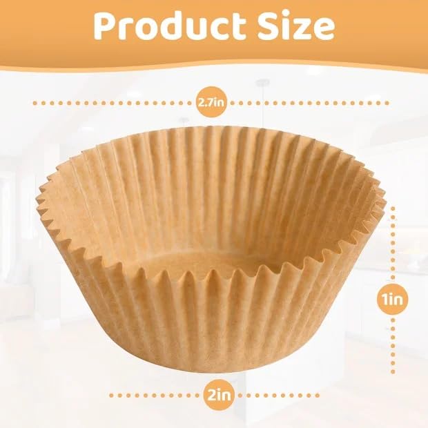 GYPNS 300 Count Food-Grade Muffin Cupcake Liners for Baking
