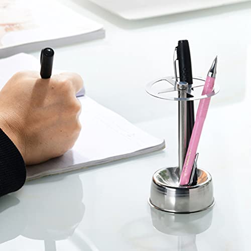 Teensery Stainless Steel 4-Slot Toothbrush Holder and Desk Organizer