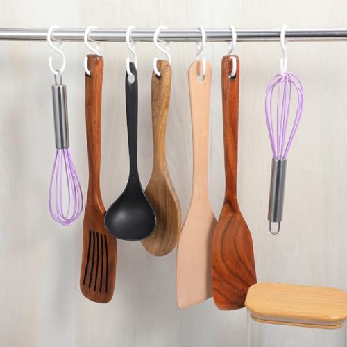 15 Pcs White Plastic S Hooks - Durable & Rust-Free Hanging Solution