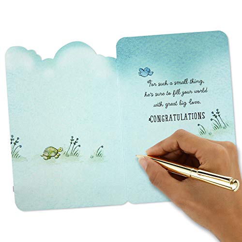 Hallmark Baby Shower Card for Boy with Little Lamb Design