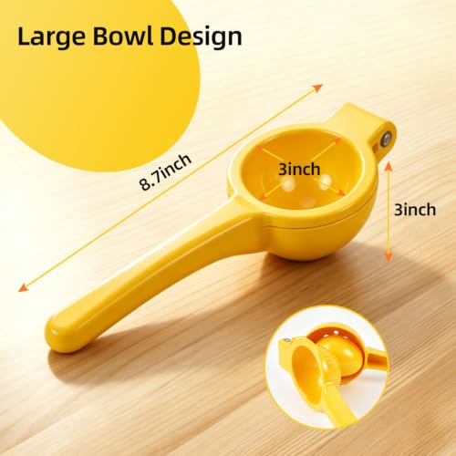 Heavy-Duty Metal Citrus Juicer - Ergonomic Manual Lemon & Lime Squeezer