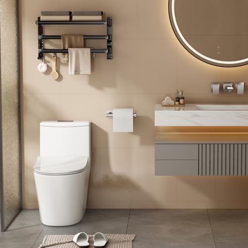Voldra Brushed Nickel Toilet Paper Holder - Self-Adhesive Wall Mount