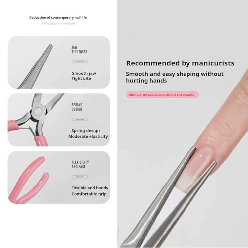 TIKMOON C-Curve Nail Pincher Stainless Steel Shaping Pliers