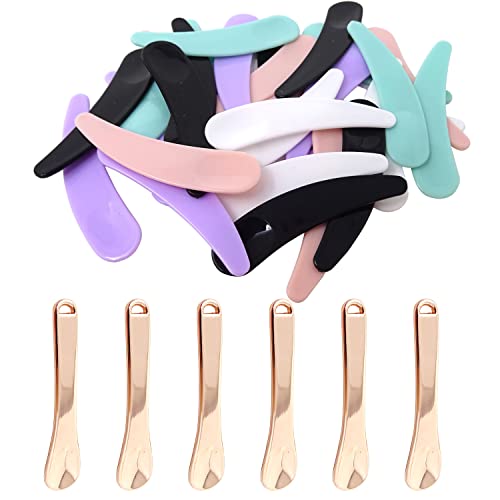 Honbay 36Pcs Makeup Spatula Set Metal Alloy & Plastic Cream Scoops