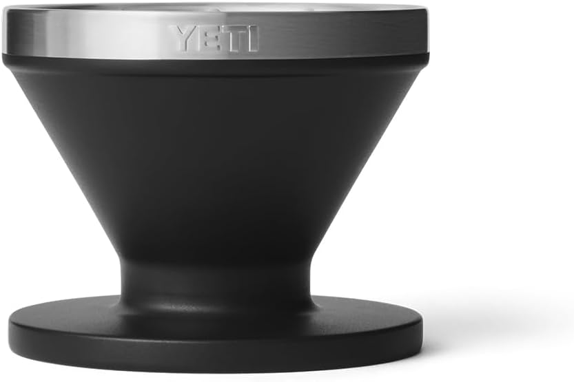 YETI Pour Over Coffee Maker Accessory - Perfect Coffee Extraction Anywhere | Stainless Steel, Fits V60 Filter, Black