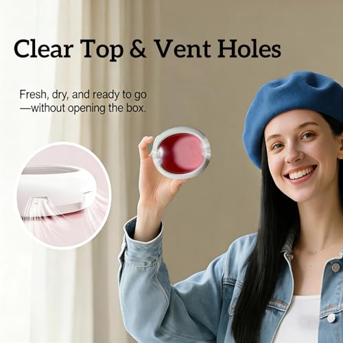 SERADIOO Large Retainer Case with Vent Holes and Magnetic Lid