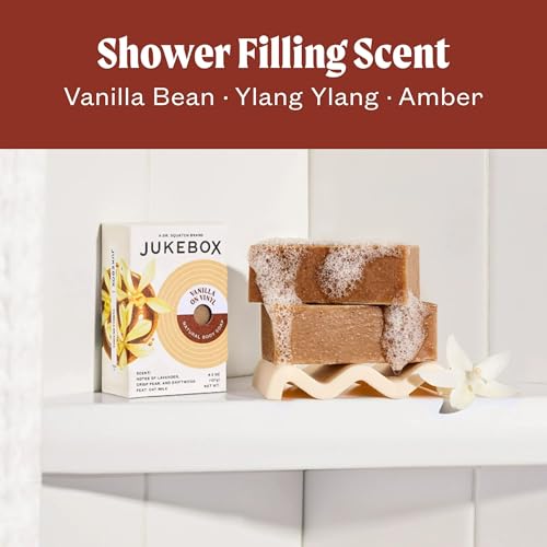JUKEBOX Natural Bar Soap - Vanilla on Vinyl Body Soap, 5oz