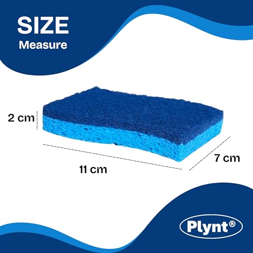 Plynt Non-Scratch Scrub Sponges for Dishes & Kitchen - 12 Pack