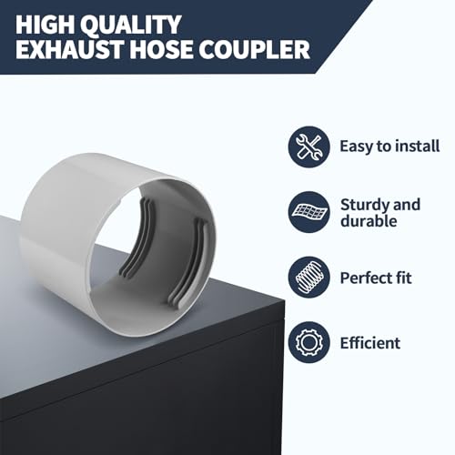 5.1 Inch Portable Air Conditioner Hose Extension Coupler - Universal Vent Connector