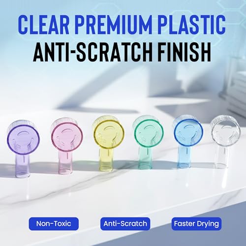 Kaymax 6 Pack Dustproof Toothbrush Head Covers for Oral-B Electric Toothbrushes