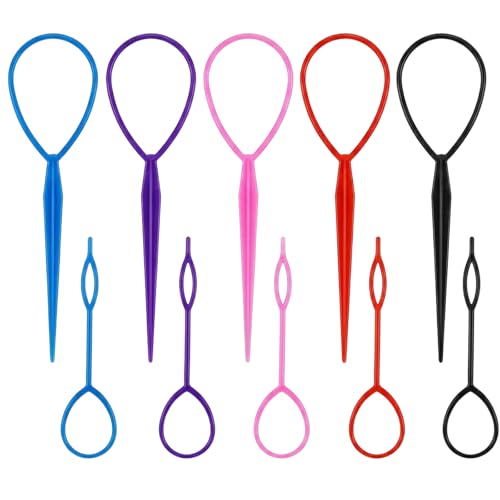 UPSTORE 10-Piece Plastic Magic Hair Braider and Ponytail Styling Kit