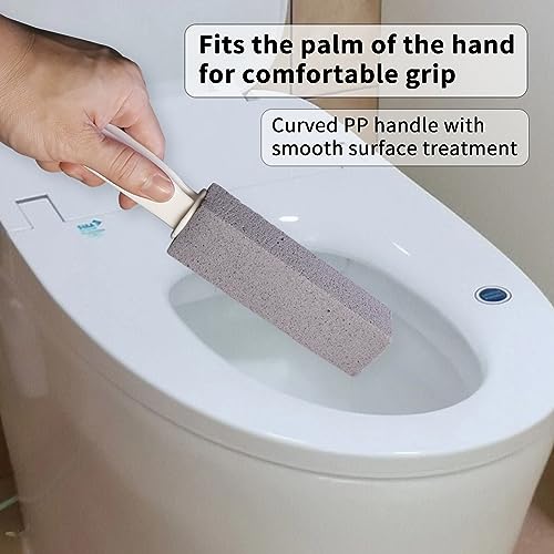 Pumice Stone Toilet Cleaner with Handle - 2PCS Gray