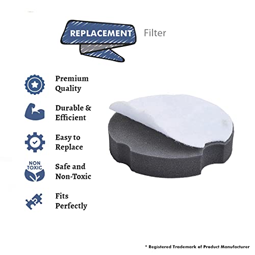 Replacement Foam & Flat Filter for Bissell Vacuum - 1 Pack (Part 1604896)