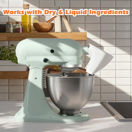 Flour Funnel for KitchenAid Mixer - Easy-Pour Attachment for KSM150