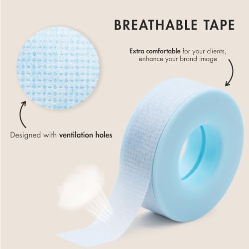 Embagol Blue Silicone Lash Tape for Eyelash Extensions, Waterproof & Hypoallergenic