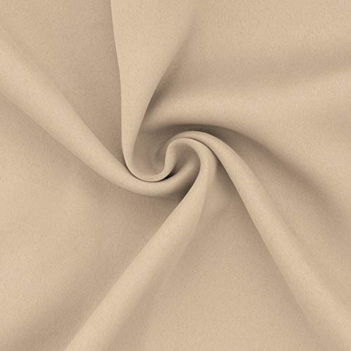 Easy-Going Thermal Blackout Curtains - 2 Panels 52x46 in, Beige