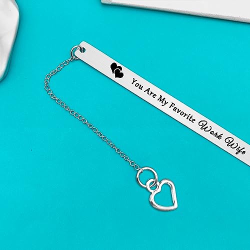 Work Wife Bookmark Coworker Leaving Gift Stainless Steel Farewell Present