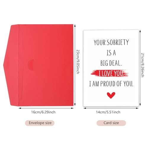 Inspirational Sobriety Card with Envelope - Heartfelt Gift