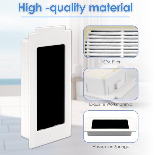 COWINORY 6 Pack HEPA Replacement Filters for ECOVACS DEEBOT & Yeedi M12 Pro+