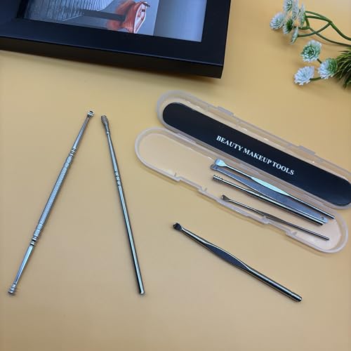 KISTARCH 7-Piece Stainless Steel Earwax Removal Kit with Storage Case
