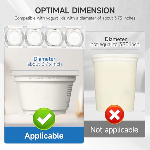 SOPHICO White Yogurt Organizer for Fridge - 1 Pack
