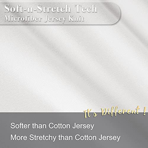 N&Y HOME Jersey Knit Pillowcases - 2-Pack Standard/Queen, White