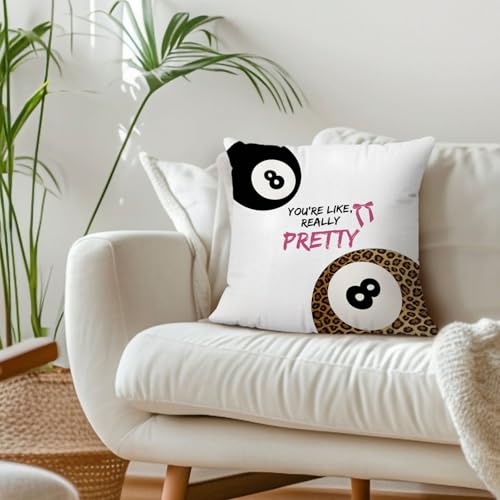 Trendy Cheetah Print 18x18 Pillow Cover with Pink Bow