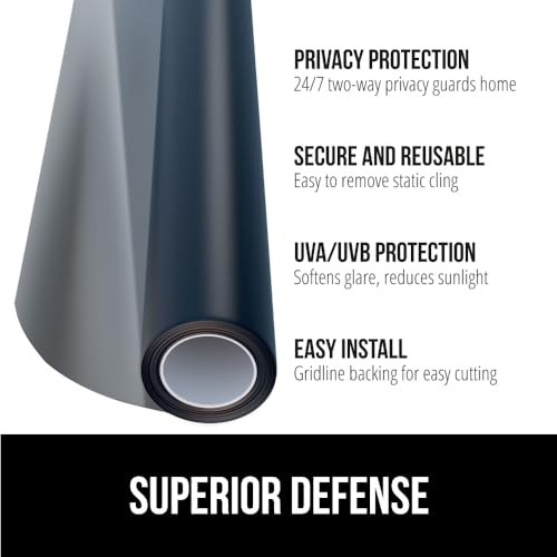 Gorilla Guard Two-Way Window Privacy Film - 11.8x78.7 Black
