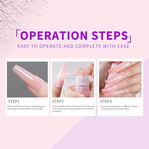 Finger Secret Spray Nail Dip Powder - Easy Gradient Nail Art