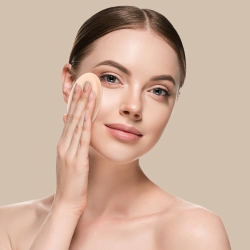 Tweruna Flat Makeup Sponge Oval Cushion Puffs for Foundation 5 Pack