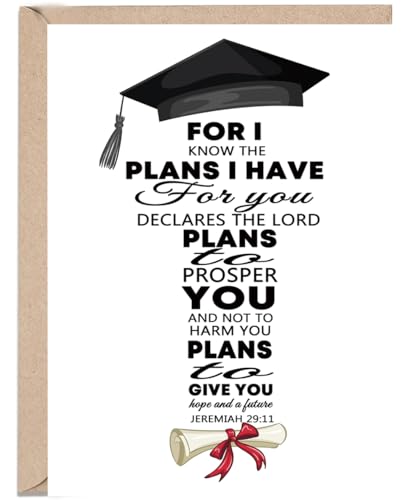 Christian Graduation Card 098 - Inspirational Gift for Students