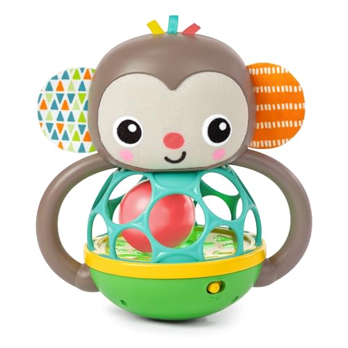 Bright Starts Grab & Giggle Monkey Musical Rattle Toy for Baby