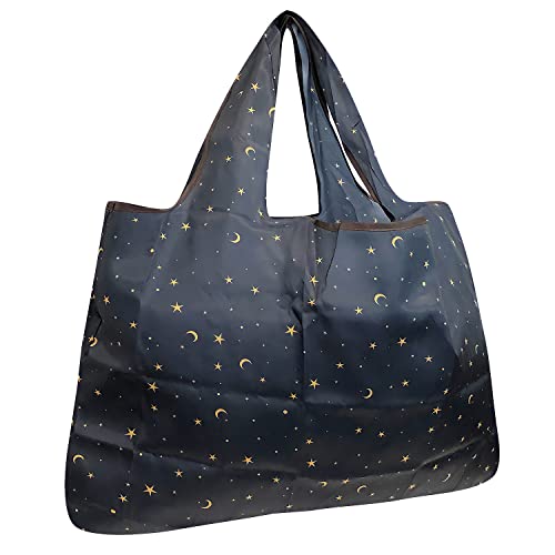 Large Foldable Nylon Tote Bag - Reusable Grocery Shopping Bag