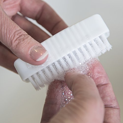 Carlisle Sparta Dual-Sided Plastic Hand and Nail Brush 3.5 Inch White
