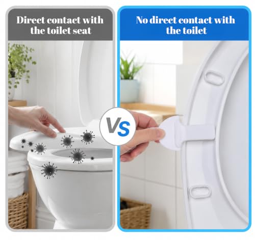 Thrymme Hygienic Toilet Lid Lifter - 2 Pack Touch-Free Seat Handle