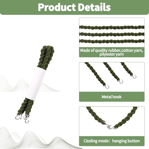 12 PCS Military Boot Blousers Elastic Blousing Straps with Metal Hooks for Army Navy Air Force Boot Straps for Gear