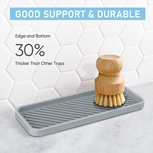 EG-SIPRO Silicone Kitchen Sink Organizer Tray, 9x3.7 Inch - 2 Pack