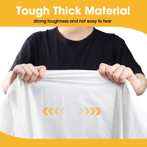Niuara White Plastic Table Cloth Round Table 15 Pack, 84'' Tablecloth for Round Tables, Table Cloth for Disposable Use, Table Cover for Holiday Party, Gathering