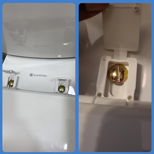 Toilet Seat Installation Kit with Metal Screws & Plastic Nuts