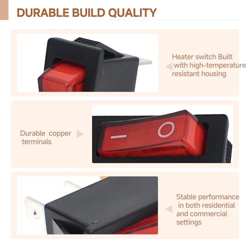 Electric Fireplace Switch 120927-24 with Lighted Indicator