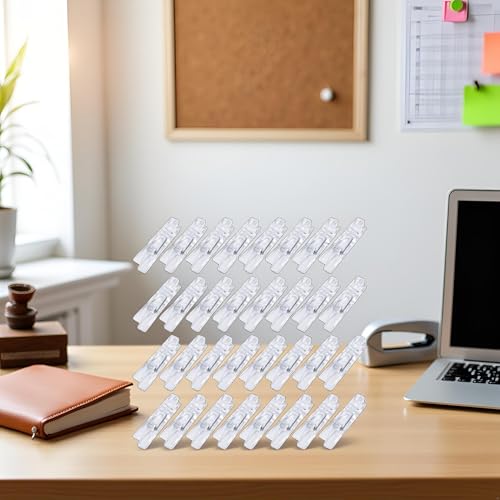20 Clear Plastic Mini Clothes Pins for Crafts & Laundry