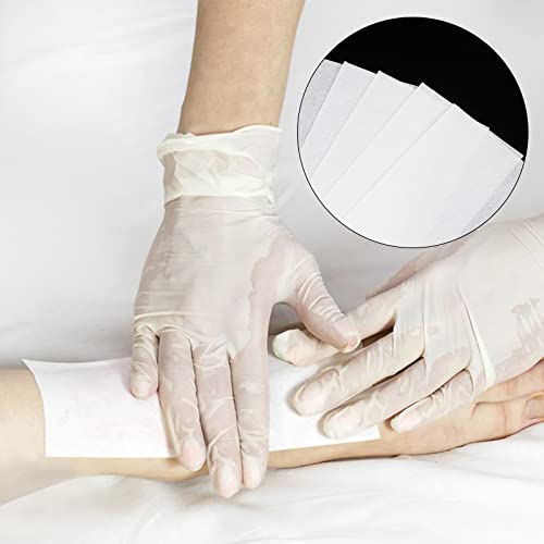 Teqooza Non-Woven Hair Removal Wax Strips 50 Pcs, 20cm x 7cm