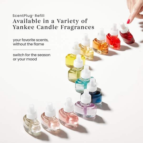 Yankee Candle ScentPlug Refill for Plug in Air Fresheners, Scented Oil Refills, Long Lasting Home Fragrance, Coconut Beach (Pack of 4)