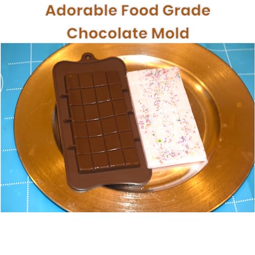 Dubai Style Pistachio Chocolate Bar Mold - 2-Pack Silicone Molds