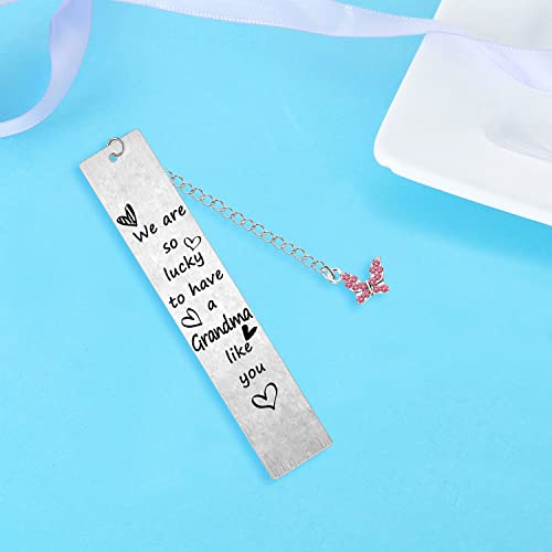 Sentimental Grandma Bookmark Gift from Granddaughter/Grandson