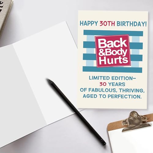 Funny 30th Birthday Card for Him & Her - Unique Gift